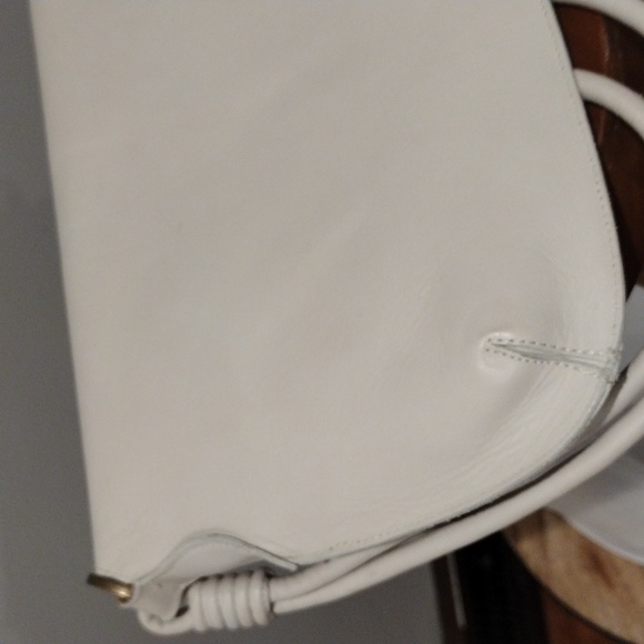 Shoulder Bag Purse -Leather - White -Made in Spain- Hispanitas - Picture 10 of 17